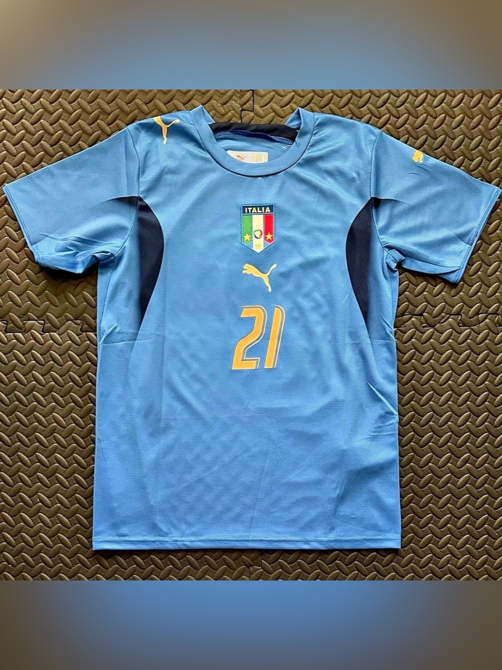Italy 2006 World Cup Home Retro Jersey - Andrea Pirlo #21 Pirlo